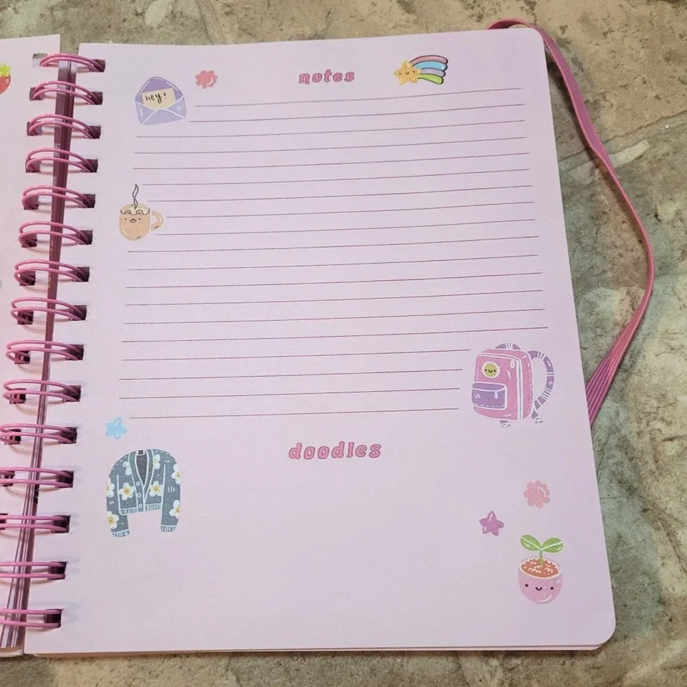Tween Girl Planner Set Ohh Deer Papergang Go With the Flow Gel Pens Stickers